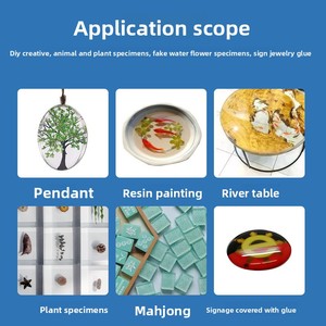 Resina Epossidica Trasparente Personalizzabile a Due Componenti per Ciondoli con Esemplari Vegetali e Uso in Edilizia - Product Image 3