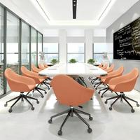 Chaise de bureau de luxe nordique pour conférences et négociations, idéale pour les halls d'accueil, les centres de réception et les zones du personnel hôtelier