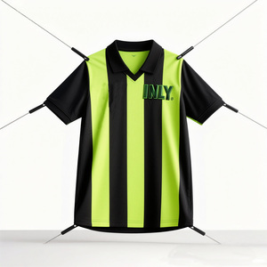 <span class=keywords><strong>Maglia</strong></span> da calcio personalizzata ad asciugatura rapida per bambini stile Stripe Design senza forza Logo <span class=keywords><strong>portiere</strong></span> abiti da calcio maglietta - Product Image 2