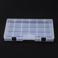Boîte de rangement en plastique transparent avec séparateurs et bacs amovibles pour les étuis à outils de pêche, utilisation en lac et en rivière