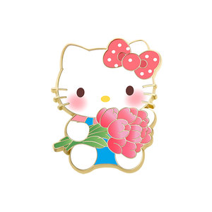 Yini nhà sản xuất bán buôn tùy chỉnh Nhật Bản sanlio phù hiệu phim hoạt hình, kuromi, cinnamorol, HelloKitty pin, kim loại thủ công mỹ nghệ Quà Tặng - Product Image 5