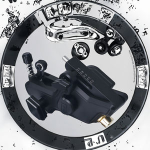 Defender Motors pour Swiss Black Custom Gun Gray RCA Packing Machine à tatouer permanente à deux temps - Product Image 3