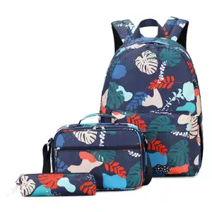 Classique Logo personnalisé en plein air collège adolescent sac en toile pack Durable toile primaire sacs d'école sacs à dos pour les étudiantes