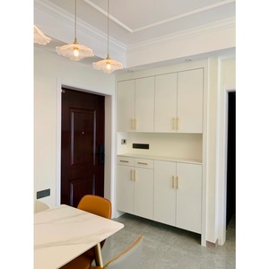 <span class=keywords><strong>Zapatero</strong></span> Moderno de Madera con Iluminación LED, Base Flotante, Gran Capacidad de Almacenamiento, Diseño <span class=keywords><strong>Modular</strong></span> para Muebles de Sala - Product Image 4