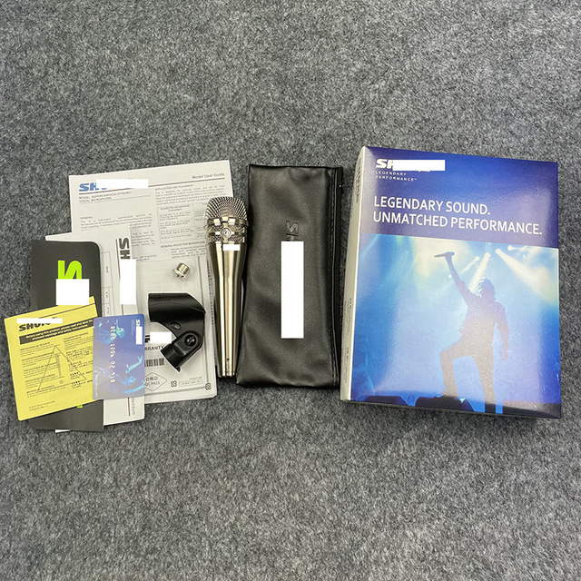 KSM8 Dynamic Microphone - Silver Color Box - Professional Human Voice Recording, Karaoke and Live Streaming Wired Microphone