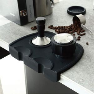 Station de tassage de café avec tapis antidérapant en silicone, outil de barista, tampon de tassage - Product Image 3