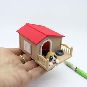 1:12 Puppenhaus-Zubehör Mini-Hundefutternapf Miniatur-Hundehütte Haustierbedarf Wohnungseinrichtung Miniaturmodell - Product Image 1