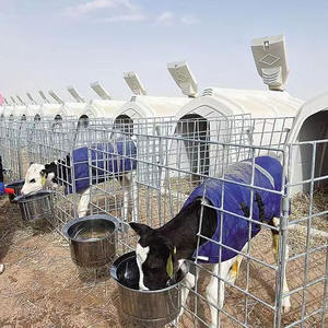 Alta calidad cómodo becerro Hutch equipo de granja barato plástico diario vaca cómoda Casa de ganado con ovejas jóvenes - Product Image 2