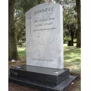 Düşük fiyat siyah granit mezar taşı anıt gri granit mezar taşı anıt için