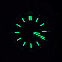 Orologio Automatico da Uomo 41mm con Cassa Ottagonale PVD Oro Rosa, Bordo Nero, Lancette Bianche, Quadrante Scheletrato, Compatibile con Movimento NH70, MOQ 1