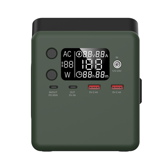 LiFePO4 Battery Portable Power Station with USB Type C Output Fast Charging Outdoor Camping Travel Emergency LED Flashlight