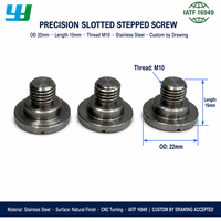 Vis à épaule fendue usinée CNC sur mesure, vis à tête plate en acier de précision, boulon à pas variable pour assemblage mécanique
