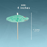 Garniture de décoration chinoise en bambou 8x10Cm multicolore rose jetable boisson parapluie pailles papier personnalisé Cocktail parapluie pics