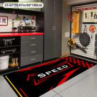 Tapis de moto personnalisé en caoutchouc avec logo, tapis de sol pour moto, tapis moto adapté aux salons automobiles et aux campagnes publicitaires