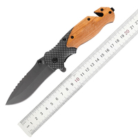 Couteau de chasse multifonctionnel et durable en acier inoxydable EDC pour l'extérieur avec coupe-verre et coupe-corde Clip-DIY OEM