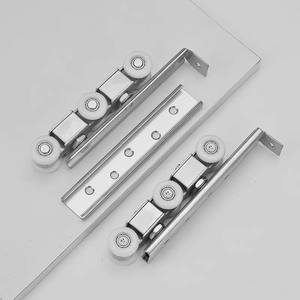 Roulette de <span class=keywords><strong>porte</strong></span> coulissante silencieuse en alliage robuste pour <span class=keywords><strong>porte</strong></span> suspendue en bois - Product Image 2