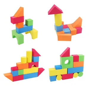 Haute densité écologique et sûr bricolage jouet EVA mousse créatif en relief éducatif acrylique blocs de construction pour les enfants jouer au jeu