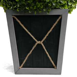 شجرة عشب خشب البقس الصناعي من البلاستيك توبياري كرة شجرة ديكور منزلي داخلي خارجي شجيرات بوعاء للشرفة الأمامية - Product Image 5