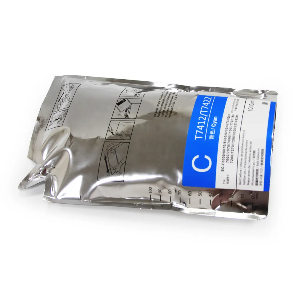 Encre à jet d'encre de transfert de chaleur Ocbestjet pour sac d'encre Epson pour encre à colorant par Sublimation Epson T7414/T7424 Surecolor F9380 F6000 F6070 F6200