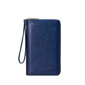 Nuevo Diseño, Porta Pasaportes de Gran Capacidad, con Bloqueo RFID, Impermeable, de PU y Poliéster, Organizador de Viaje con Cierre, para Documentos de Embarque - Product Image 5