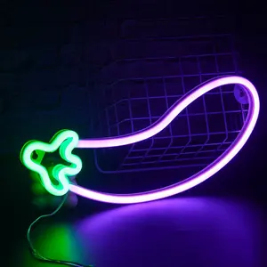 ไฟสัญลักษณ์นีออน Led,แท่งเชอร์รี่มะเขือยาวคลาวด์สายรุ้งสำหรับเด็กผู้ชายเด็กผู้หญิงดาวสวัสดีสำหรับงานปาร์ตี้งานแต่งงานของขวัญคริสต์มาสของเล่นเด็ก - Product Image 2