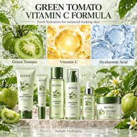 Coffret de Soins Visage Luxe Tomate Verte Vitamine C Éclaircissant Hydratant Équilibrant – Marque Privée OEM ODM Personnalisé