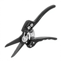 Ciseaux de taille professionnels portables pour bricolage industriel avec poignée antidérapante, lame en acier au carbone, revêtement PTFE