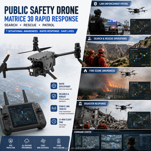 Drone de sécurité publique Matrice 30, drone de réponse rapide, transmission sur 15 km, temps de vol de 41 minutes, recherche et sauvetage, patrouille - Product Image 1