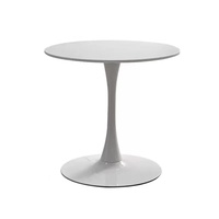 Table basse ronde portable de luxe moderne avec structure métallique pour chambre à coucher, salon, meubles de maison