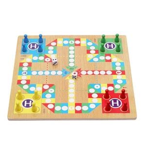 Los niños cognitivo inglés carta de juego y vuelo de Ajedrez de rompecabezas de bloques de madera rompecabezas - Product Image 4