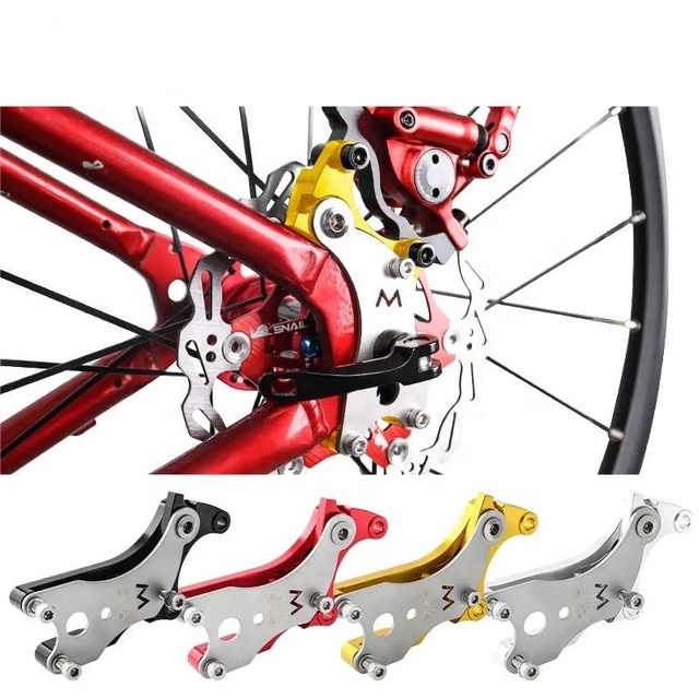Top Quality Aluminum Alloy Disc Brake Adapter Road Bike Cycling Rear Wheel Disc Brake Bracket Adapter Mount Holder Bicycle Parts