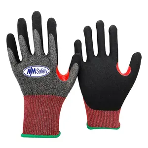 NMsafety 18 Gauge ANSI A6 guanti Anti-taglio di alta qualità Nitrile guanti prodotti di sicurezza lavoro guanti personalizzati con Logo