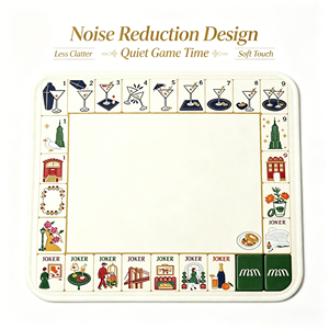 Portable Mahjong <b>Table</b> Mat <b>Foldable</b> Gambling <b>Game</b> Board Custom Print Quilted <b>Game</b> for Travel and Indoor Play - Product Image 5