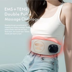 <span class=keywords><strong>Ceinture</strong></span> Chauffante Vibrante pour Soulager les Douleurs Menstruelles, Masseur Abdominal et Stimulateur avec Télécommande - Product Image 4