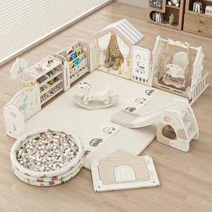 Nhà Máy OEM Trẻ Em Chơi Sân Có Thể Gập Lại Bé Nhựa Trong Nhà Playpens Sân Chơi Trẻ Em An Toàn Hàng Rào Với Cổng - Product Image 3