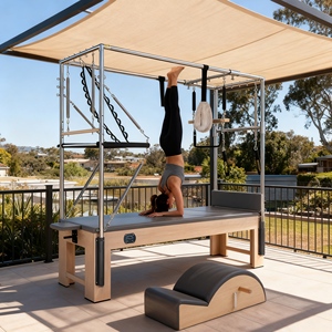 Máquina <span class=keywords><strong>de</strong></span> Pilates Reformer Plegable en Oferta para Gimnasio en Casa, Diseño Compacto con Soporte - Product Image 6