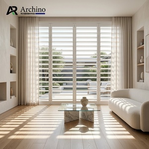 Sistema de Persianas de Aluminio Motorizadas y Giratorias con Motor <span class=keywords><strong>Somfy</strong></span> para Patio Exterior de Villas de Lujo, Protección Solar y Control de Lluvia - Product Image 6