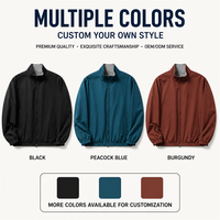 Veste coupe-vent réversible pour homme en tissu technique, col montant, fermeture éclair bidirectionnelle, intérieur contrastant, coupe-vent, style bomber