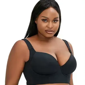High Quality Women's Large Size Adjustable Brassiere Breathable Breathable Steel Ring Bra Comfortable Plus Size Underwear