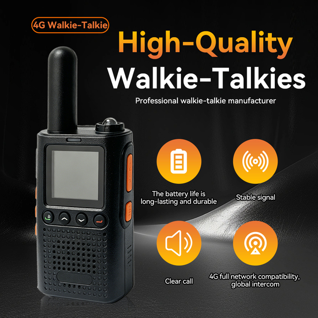 4G POC Walkie Talkie with GPS Beidou Positioning 5000mAh Battery Noise Canceling