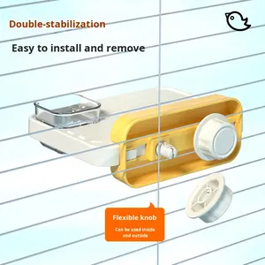 Plateforme de repos et de jeu transparente pour oiseaux, perroquets, souris, sugarcanes, furets, hamsters, avec branche fleurie et marchepied pour animaux de compagnie - Product Image 3