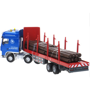 Camion de transport miniature <span class=keywords><strong>en</strong></span> alliage de <span class=keywords><strong>bois</strong></span> simulé 1/50ème modèle de camion jouet pour enfants - Product Image 3