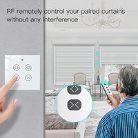 Avatmoes — interrupteur intelligent pour rideaux, wi-fi RF, 2 gangs, avec télécommande RF 433, 1 canal, 9 canaux, 2,5 a/moteur Tuya, domotique