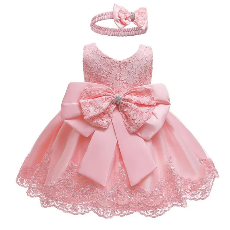 Robe en dentelle pour petite fille, tenue de bonne qualité, mignonne et élégante, pour bébé fille