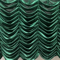 Rideaux de fond de scène de luxe en gros, à motifs ondulés et volantés, pour la décoration de mariages, de scènes, d'événements et de fêtes