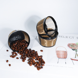 <span class=keywords><strong>Filtre</strong></span> de remplacement <span class=keywords><strong>permanent</strong></span> compatible <span class=keywords><strong>avec</strong></span> une <span class=keywords><strong>cafetière</strong></span> à 4 tasses - Product Image 5
