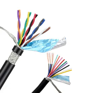 Cable eléctrico de núcleo múltiple AWM UL2464 de buena calidad, cable de alimentación de PVC con escudo trenzado de cobre estañado, Cable de ordenador