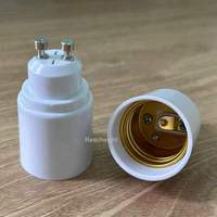 Adaptateur de lampe en plastique blanc ivoire AK-TECH GU10 E27, support de douille pour abat-jour, base de lampe CFL, AC 220V, directement de l'usine, garantie 2 ans