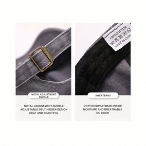 Nouvelles casquettes vintage brodées avec logo personnalisé, taille unique, pour hommes – Vente en gros pour fournisseurs - Product Image 4