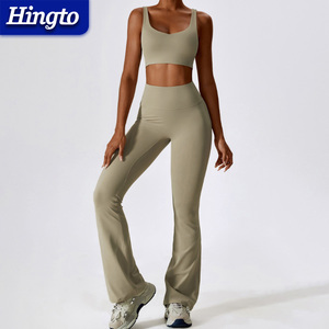 Sport Yoga reggiseno allenamento Set per donne Fitness alla moda palestra Activewear unico <span class=keywords><strong>abbigliamento</strong></span> da allenamento due pezzi Set Yoga <span class=keywords><strong>abbigliamento</strong></span> <span class=keywords><strong>sportivo</strong></span> - Product Image 4